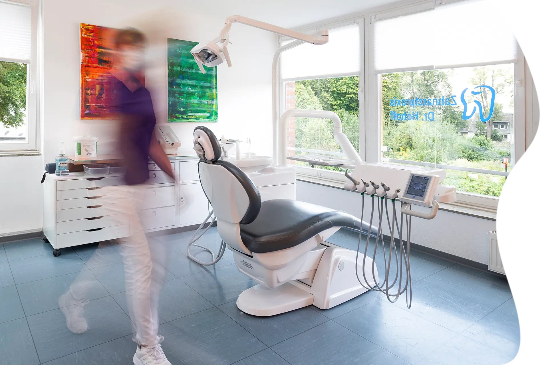 Der Behandlungsraum unserer Zahnarztpraxis